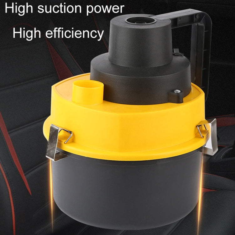 Vehicle Vacuum Cleaner For Wet And Dry Use Large Round Tub Car Cleaning Tool, Style: 12V Car Model - Vacuum Cleaner by PMC TechLife | Online Shopping South Africa | PMC TechLife | Buy Now Pay Later Mobicred