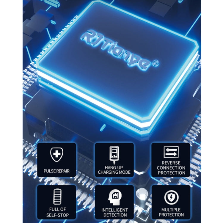 RJtianye 6V/12V ASE Adapter Cable Car Motorcycle Lawn Mower Battery Charger(EU Plug) - Battery Charger by RJtianye | Online Shopping South Africa | PMC TechLife | Buy Now Pay Later Mobicred