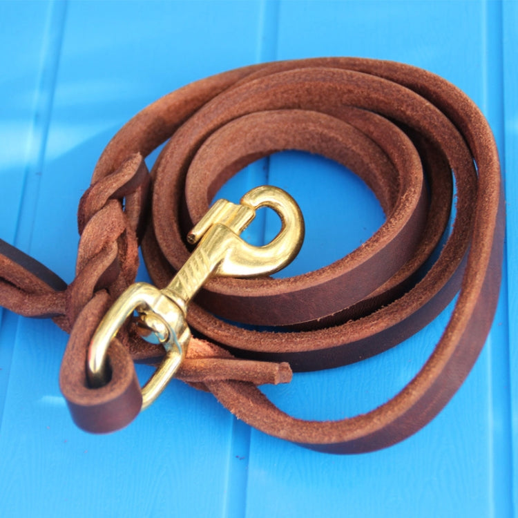 1.2 x 300cm Pet Outing Cowhide Towing Leash Dog Training Harness(Iron Hook) - Leashes & Chest Strap by PMC TechLife | Online Shopping South Africa | PMC TechLife | Buy Now Pay Later Mobicred