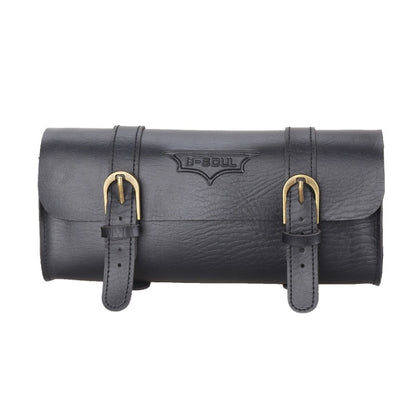 B-SOUL Bicycle Electric Scooter Riding Retro Front Head Bag(Black) - Bicycle Bags by B-SOUL | Online Shopping South Africa | PMC Jewellery