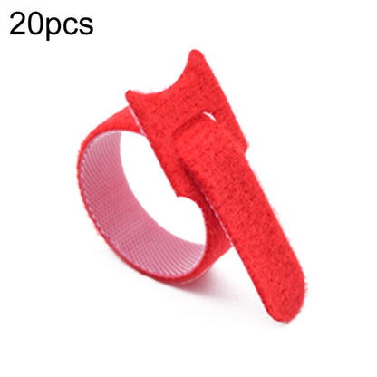 20pcs Nylon Fixed Packing Tying Strap Data Cable Storage Bundle, Model: 10 x 150mm Red - Cable Organizer by PMC Jewellery | Online Shopping South Africa | PMC Jewellery | Buy Now Pay Later Mobicred