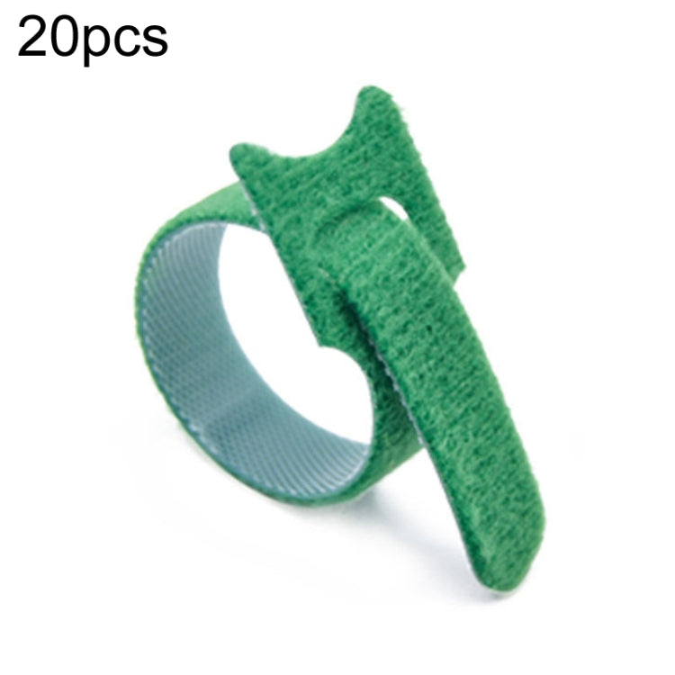 20pcs Nylon Fixed Packing Tying Strap Data Cable Storage Bundle, Model: 12 x 150mm Green - Cable Organizer by PMC Jewellery | Online Shopping South Africa | PMC Jewellery | Buy Now Pay Later Mobicred