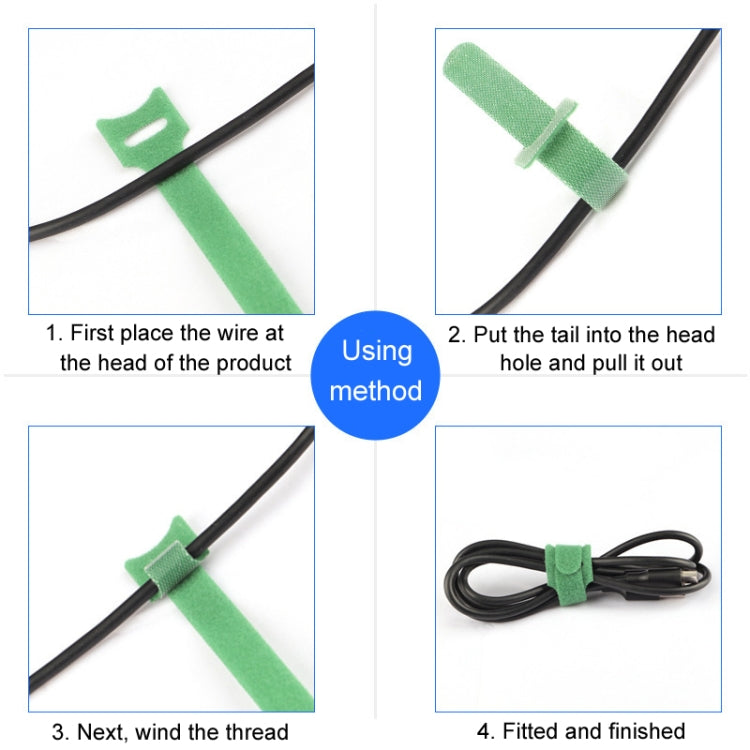 20pcs Nylon Fixed Packing Tying Strap Data Cable Storage Bundle, Model: 10 x 150mm Green - Cable Organizer by PMC Jewellery | Online Shopping South Africa | PMC Jewellery | Buy Now Pay Later Mobicred