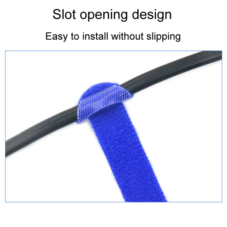 20pcs Data Cable Storage And Management Strap T-Shape Nylon Binding Tie, Model: Blue 12 x 200mm - free shipping - PMC Jewellery - Order now!