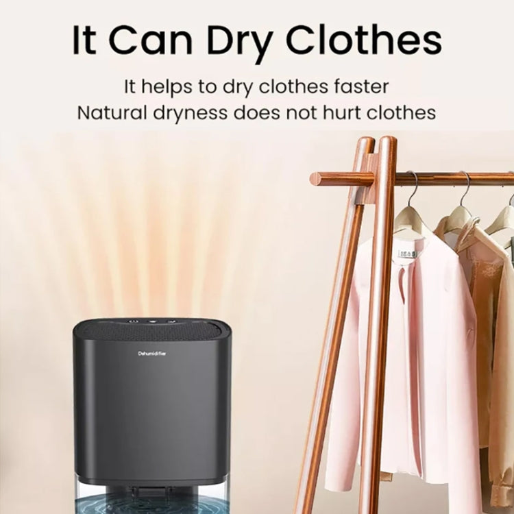1L 36W Air Dehumidifier for Home Damp Drying Clothes with 7 colors Light US Plug(Black) - free shipping - PMC TechLife - Order now!