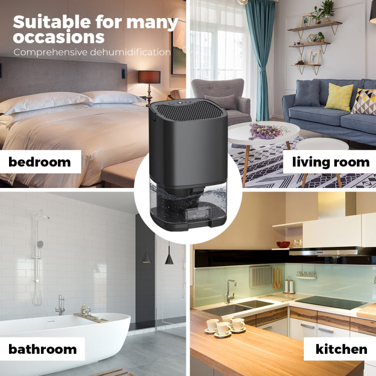 1L 36W Air Dehumidifier for Home Damp Drying Clothes with 7 colors Light US Plug(White) - free shipping - PMC TechLife - Order now!
