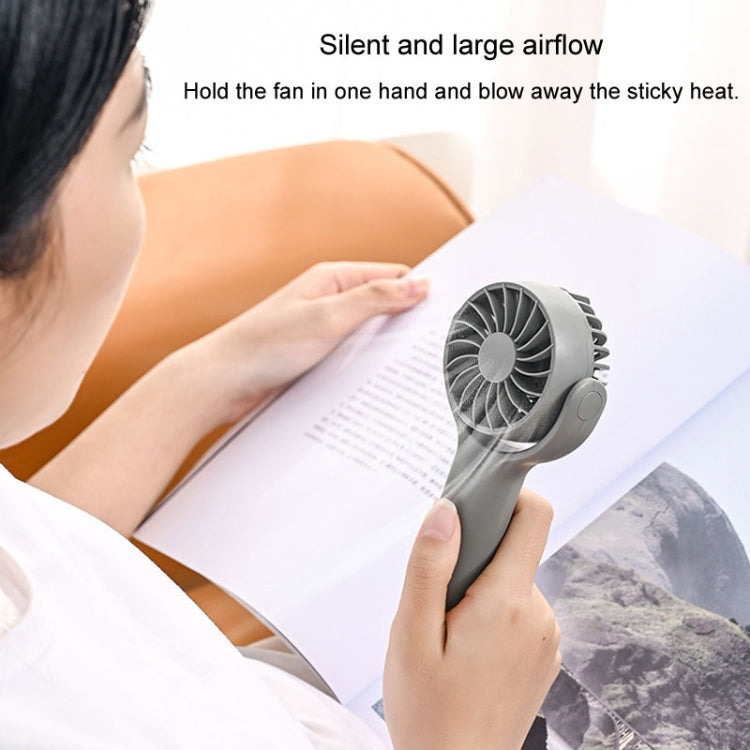 Mini Handheld Small Fan Rechargeable Mute Desktop Portable Fan(Khaki) - Electric Fans by PMC TechLife | Online Shopping South Africa | PMC TechLife | Buy Now Pay Later Mobicred