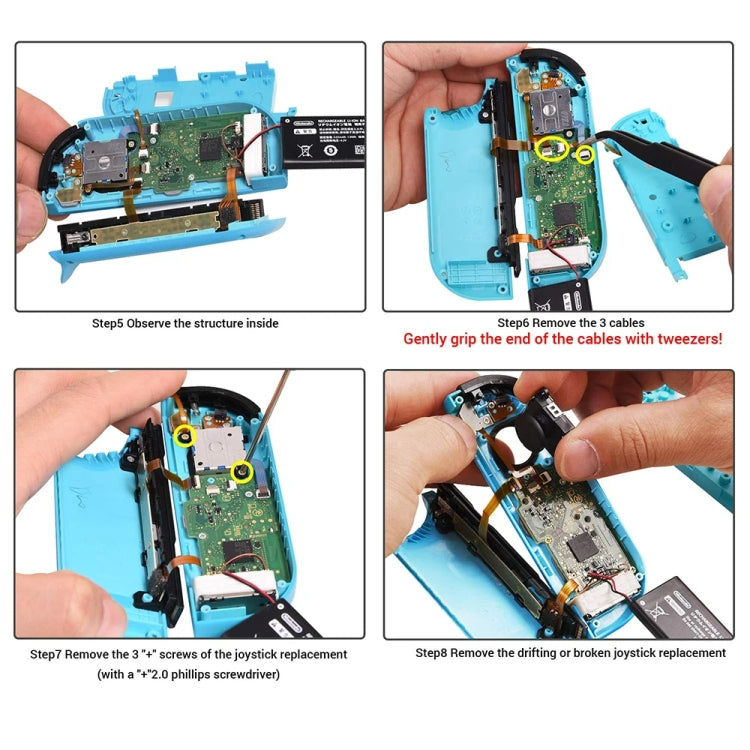 19 In 1 Kit For Nintendo Switch Joycon Joystick Thumb Stick Repair Tool - Switch Spare Parts by PMC TechLife | Online Shopping South Africa | PMC TechLife | Buy Now Pay Later Mobicred