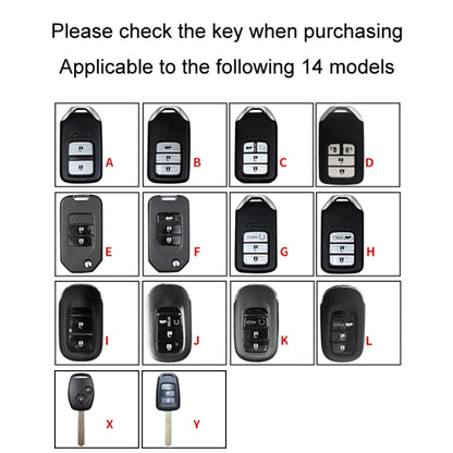 For Honda Car Key Cover Multifunctional Keychain Anti-lost Number Plate, Style: G - Car Key Cases by PMC Jewellery | Online Shopping South Africa | PMC Jewellery | Buy Now Pay Later Mobicred