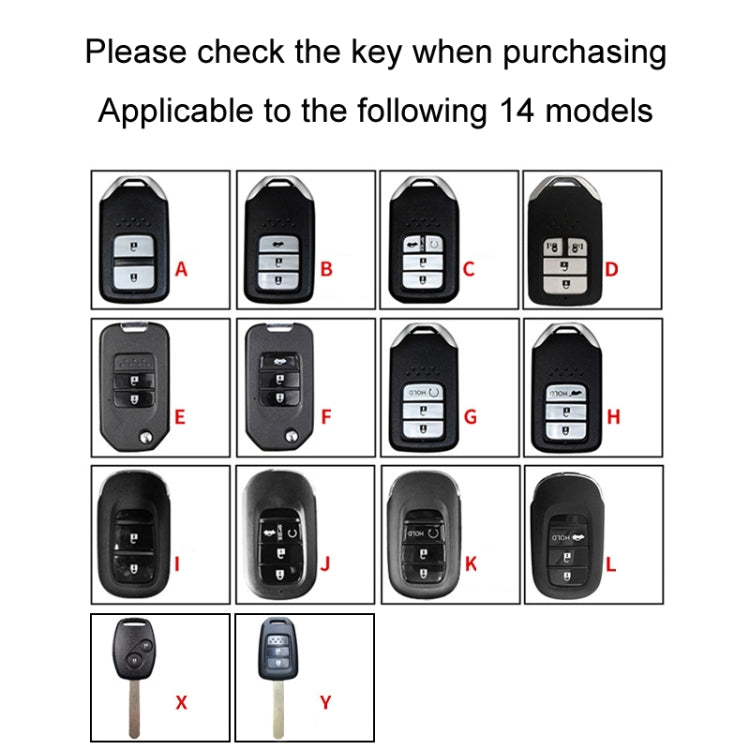 For Honda Car Key Cover Multifunctional Keychain Anti-lost Number Plate, Style: I - Car Key Cases by PMC Jewellery | Online Shopping South Africa | PMC Jewellery | Buy Now Pay Later Mobicred