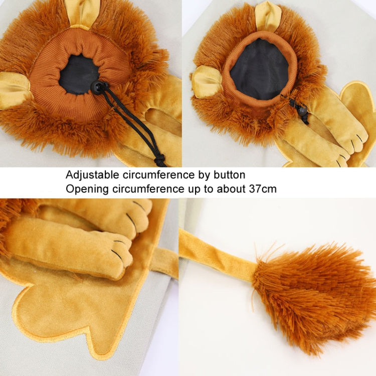 Canvas Expandable Little Lion Shape Cat Bag Small Dog Handbag, Size: Small (Lake Blue) - Pet Bags by PMC TechLife | Online Shopping South Africa | PMC TechLife | Buy Now Pay Later Mobicred
