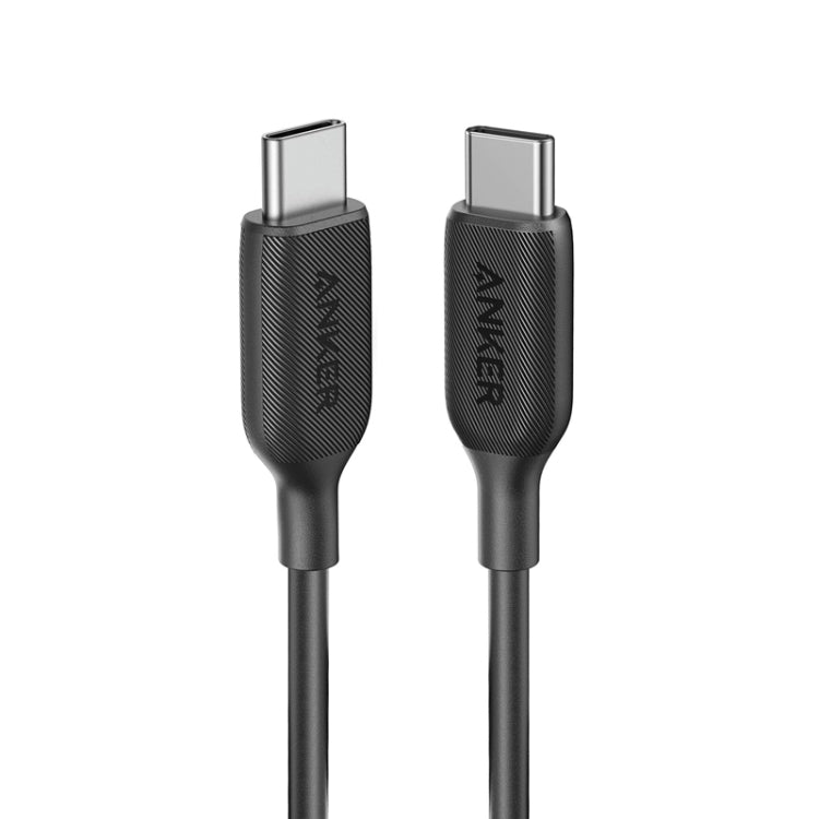 ANKER A8852 Powerline III 0.9m Fiber Dual Type-C 60W Fast Charging Data(Black) - USB-C & Type-C Cable by ANKER | Online Shopping South Africa | PMC Jewellery | Buy Now Pay Later Mobicred