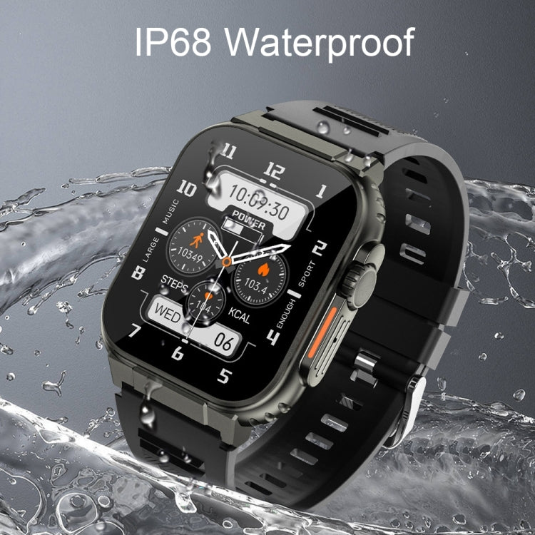 A70 1.96 Inch Health Monitoring Multifunctional IP68 Waterproof Bluetooth Call Smart Watch(Silver Steel) - Smart Watches by PMC Jewellery | Online Shopping South Africa | PMC Jewellery | Buy Now Pay Later Mobicred