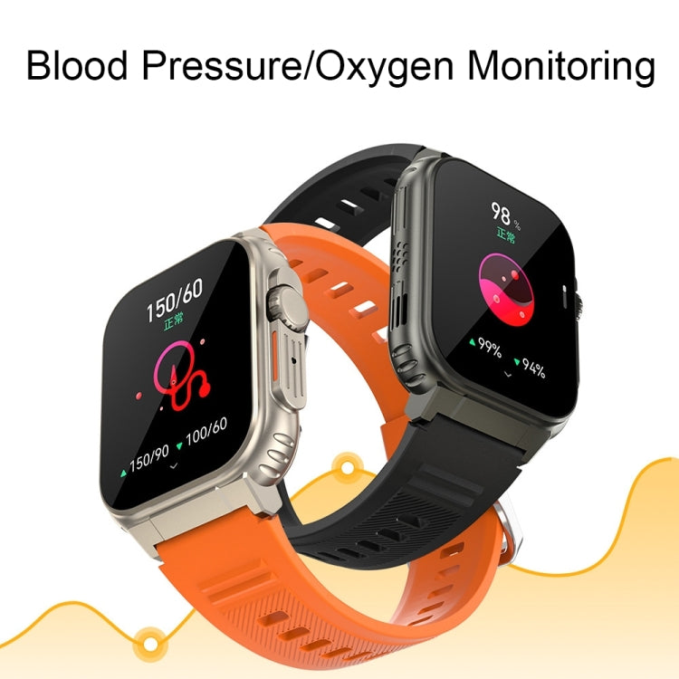 A70 1.96 Inch Health Monitoring Multifunctional IP68 Waterproof Bluetooth Call Smart Watch(Silver Steel) - Smart Watches by PMC TechLife | Online Shopping South Africa | PMC TechLife | Buy Now Pay Later Mobicred