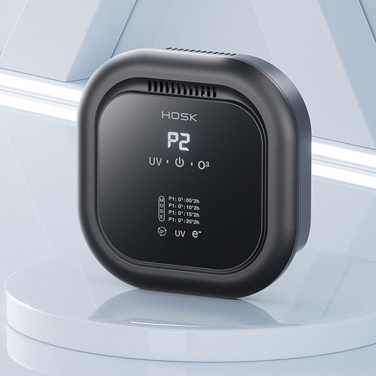 HOSK XT-01 UV Pet Air Purifier Household Deodorant Ozone Generator, Size: USB Plug(Black) - free shipping - PMC TechLife - Order now!