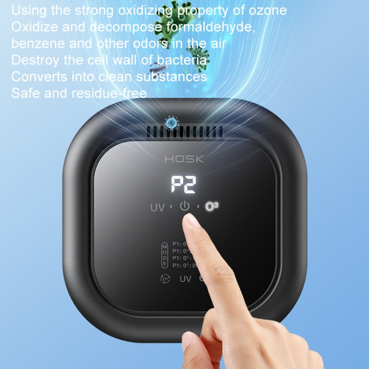 HOSK XT-01 UV Pet Air Purifier Household Deodorant Ozone Generator, Size: USB Plug(Black) - free shipping - PMC TechLife - Order now!