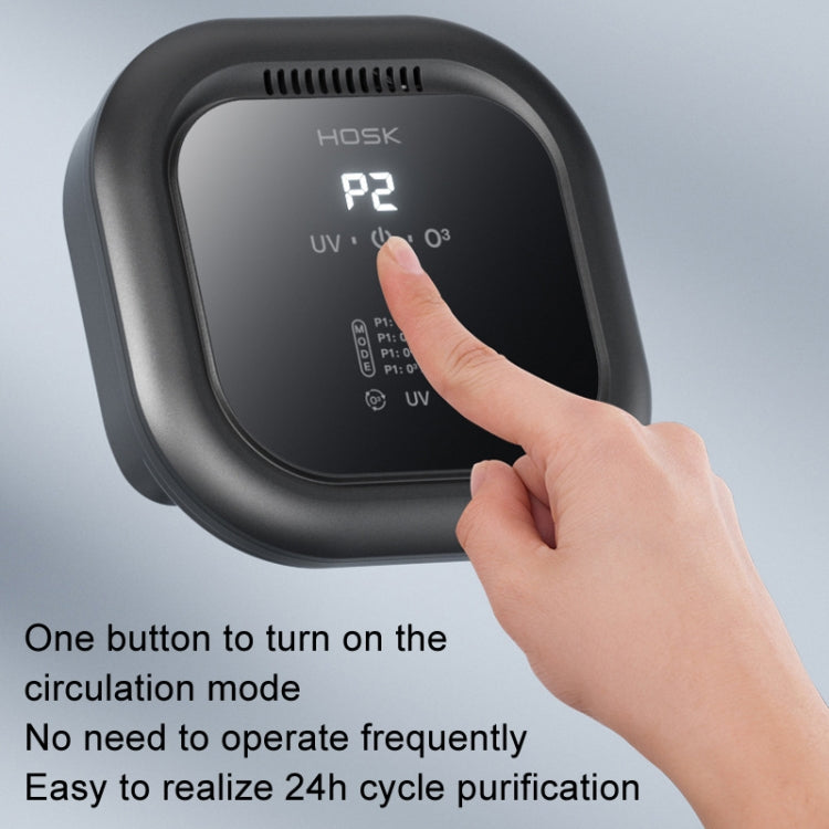 HOSK XT-01 UV Pet Air Purifier Household Deodorant Ozone Generator, Size: USB Plug(Black) - free shipping - PMC TechLife - Order now!