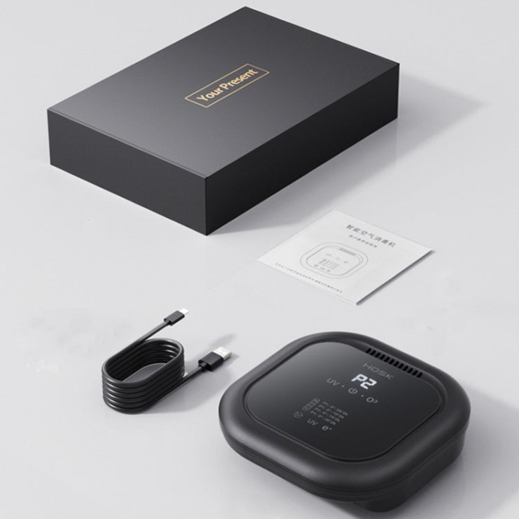 HOSK XT-01 UV Pet Air Purifier Household Deodorant Ozone Generator, Size: Charging(White) - free shipping - PMC TechLife - Order now!