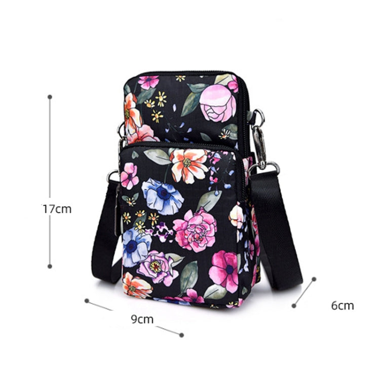Printed Crossbody Mobile Phone Bag Mini Wallet With Arm Band, Style: Aquarius - Single-shoulder Bags by PMC TechLife | Online Shopping South Africa | PMC TechLife | Buy Now Pay Later Mobicred