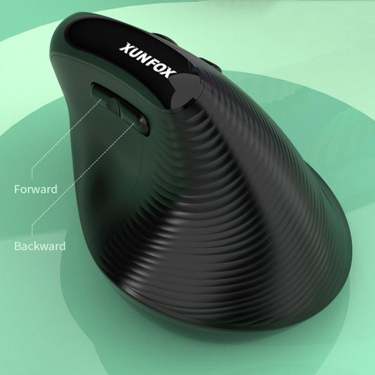 XUNSVFOX H5 Upright Vertical Dual Mode Mouse Rechargeable Wireless Business Office Mouse(Pink) - free shipping - PMC Jewellery - Order now!