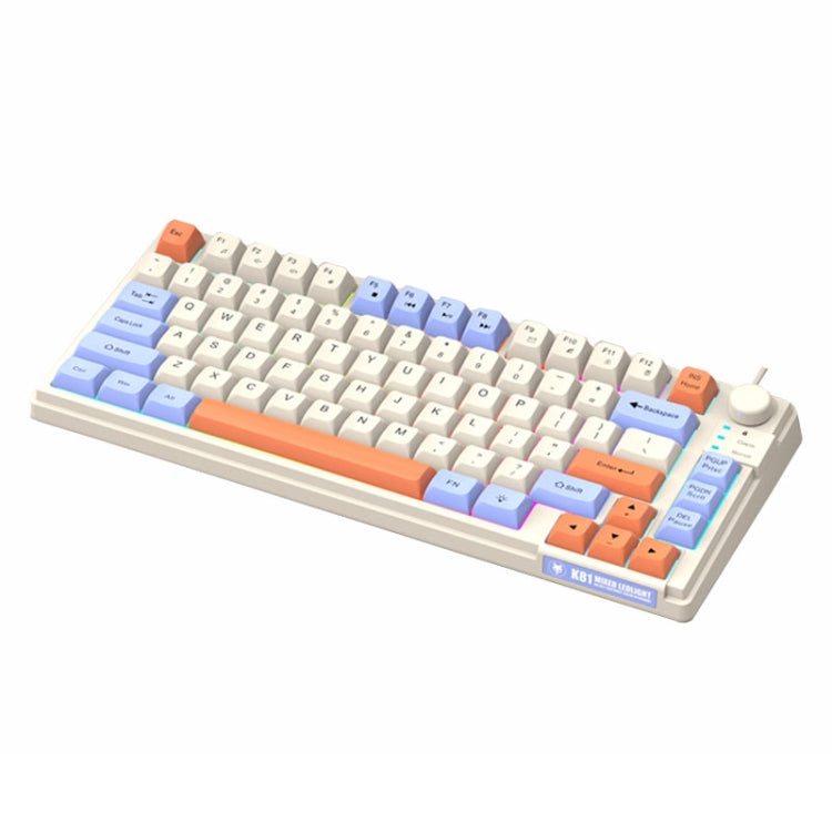 XUNSVFOX K81 Laptop Gaming Office Wired Illuminated Keyboard(Lake Blue) - Wired Keyboard by XUNSVFOX | Online Shopping South Africa | PMC Jewellery | Buy Now Pay Later Mobicred