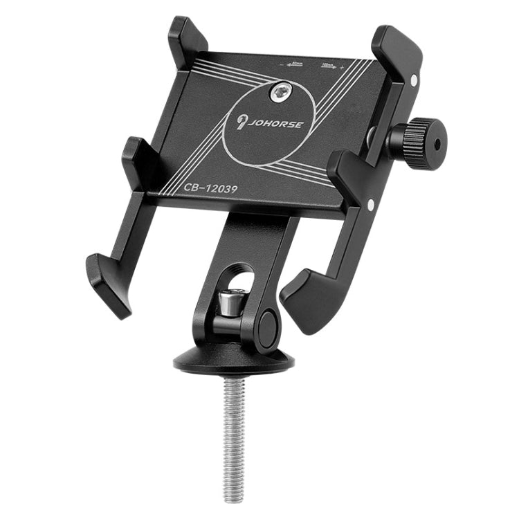JOHORSE Bicycle Shockproof Mobile Phone Holder Motorcycle Riding Equipment, Color: Stem Black - Holders by JOHORSE | Online Shopping South Africa | PMC TechLife | Buy Now Pay Later Mobicred