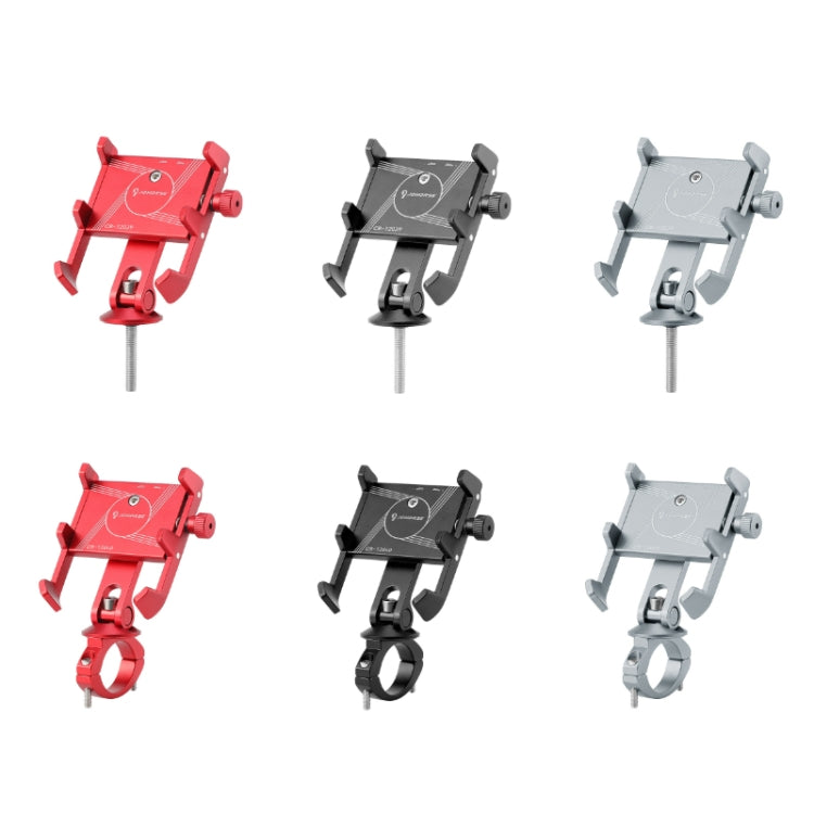 JOHORSE Bicycle Shockproof Mobile Phone Holder Motorcycle Riding Equipment, Color: Stem Silver - Holders by JOHORSE | Online Shopping South Africa | PMC TechLife | Buy Now Pay Later Mobicred