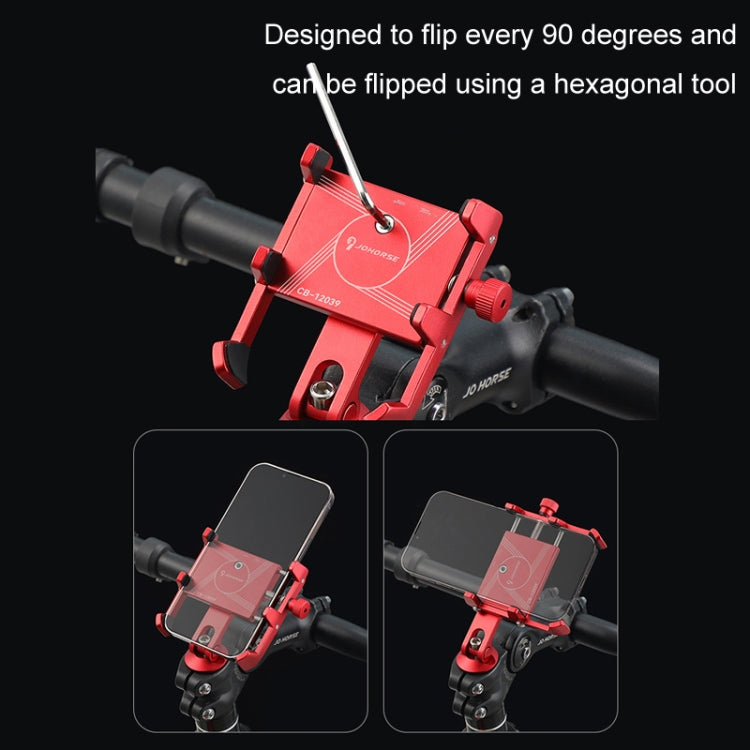 JOHORSE Bicycle Shockproof Mobile Phone Holder Motorcycle Riding Equipment, Color: Stem Silver - Holders by JOHORSE | Online Shopping South Africa | PMC TechLife | Buy Now Pay Later Mobicred