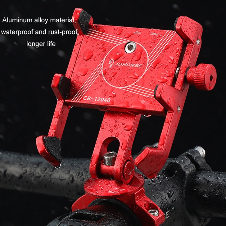 JOHORSE Bicycle Shockproof Mobile Phone Holder Motorcycle Riding Equipment, Color: Stem Black - Holders by JOHORSE | Online Shopping South Africa | PMC TechLife | Buy Now Pay Later Mobicred