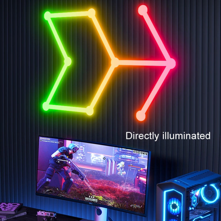 JSK-P26 Smart WiFi Bluetooth Version RGB Direct Illumination Phantom Splicing Light, Support Amazon Alexa / Google Assistant / DuerOS, Style: 9 Sections+US Plug Adapter(White) - Novelty Lighting by PMC TechLife | Online Shopping South Africa | PMC TechLife | Buy Now Pay Later Mobicred