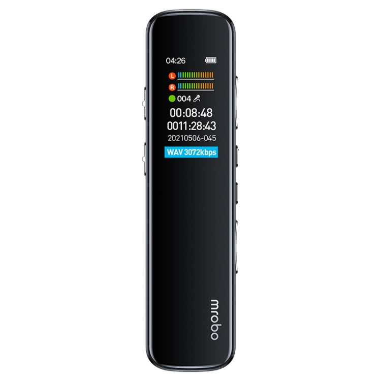 Mrobo RV-19 0.96-inch HD Screen 3D Noise Reduction Recording Pen Music Player, Capacity: 16 GB(Black) - free shipping - PMC TechLife - Order now!