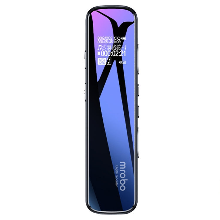 Mrobo RV-19 0.96-inch HD Screen 3D Noise Reduction Recording Pen Music Player, Capacity: 8GB(Black) - Recording Pen by Mrobo | Online Shopping South Africa | PMC TechLife | Buy Now Pay Later Mobicred