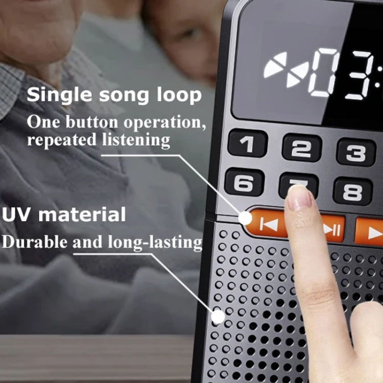 Rolton T1 Portable Radio Receiver Old People Singing Opera Player Mini Stereo Walkman(Gold) - Radio Player by Rolton | Online Shopping South Africa | PMC TechLife | Buy Now Pay Later Mobicred