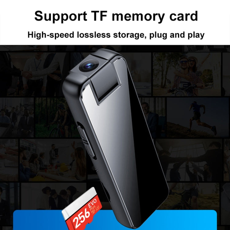 Mrobo D6 1080P Rotating Camera Night Vision Video Recorder With Back Clip, Size: 128GB(Black) - Recording Pen by Mrobo | Online Shopping South Africa | PMC TechLife | Buy Now Pay Later Mobicred