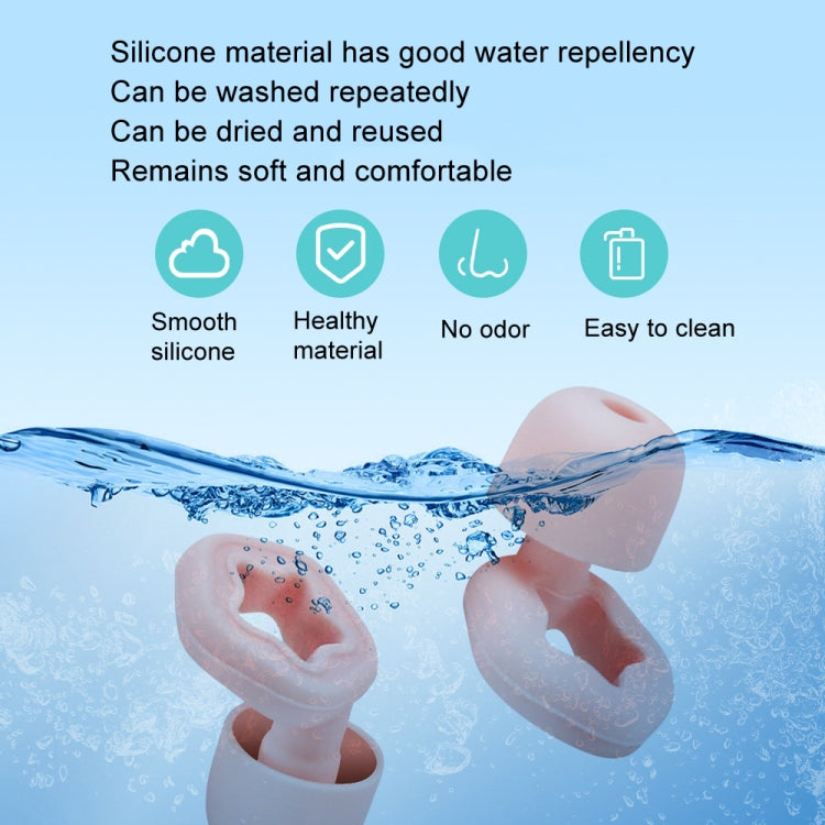 3pairs /Set Sleep Anti-noise Soundproof Earplugs Noise Reducing Swimming Silicone Earplugs(White) - free shipping - PMC TechLife - Order now!