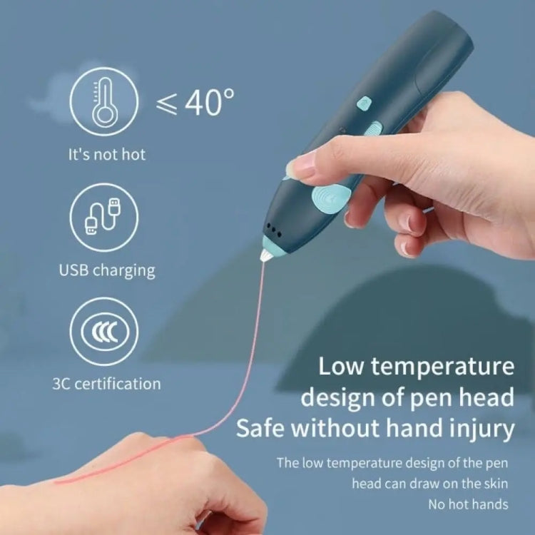 USB Charging Low-Temperature Wireless Graffiti Printing Pen Set Children DIY 3D Painting Pen(Pink) - 3D Printer by PMC TechLife | Online Shopping South Africa | PMC TechLife | Buy Now Pay Later Mobicred