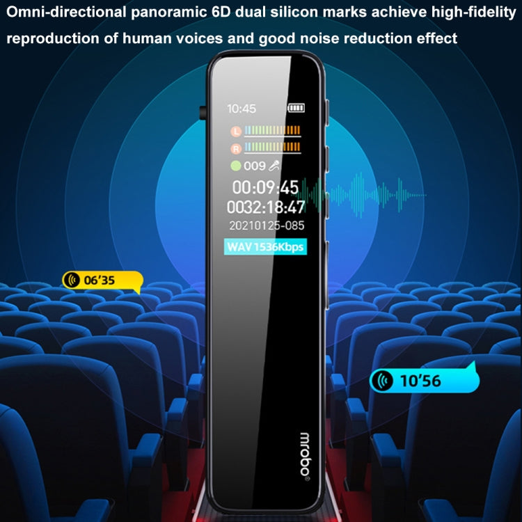 Mrobo RV18 0.96-Inch Color Screen Smart Noise Reduction Recording Pen, Capacity: 4GB(Flagship) - Recording Pen by Mrobo | Online Shopping South Africa | PMC TechLife | Buy Now Pay Later Mobicred