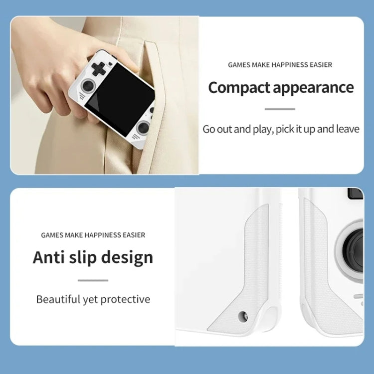 POWKIDDY RGB30  4 Inch IPS Screen Handheld Game Console Built In WIFI＋Bluetooth 16GB+64GB(White) - free shipping - PMC Jewellery - Order now!