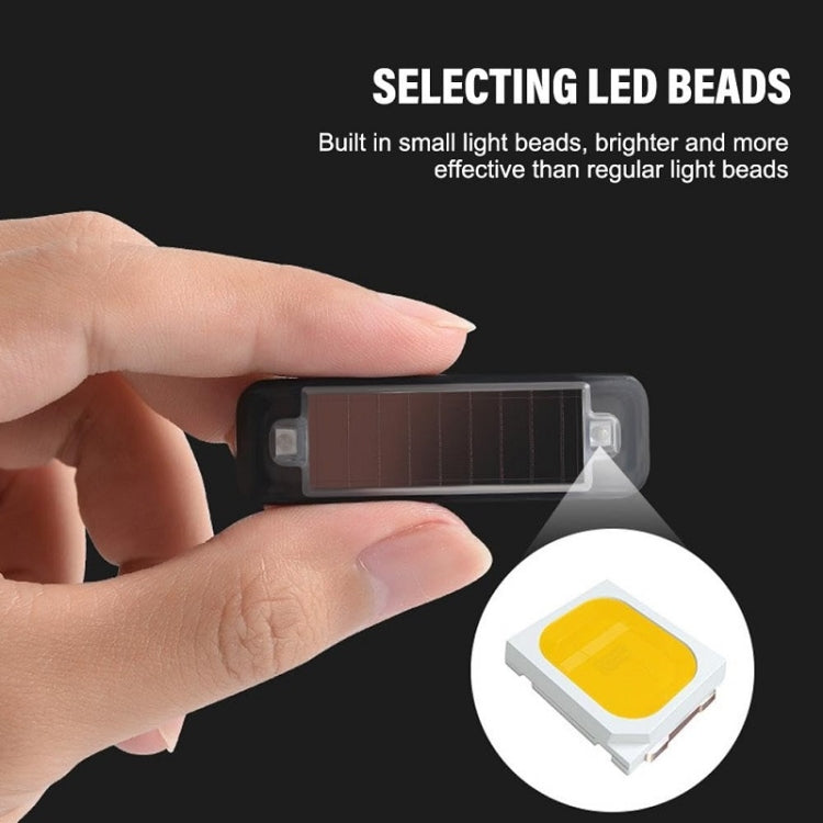 Solar Warning Light Anti-rear Collision LED Flashing Light(Symphony Vibration Sensor+Black) - Warning Lights by PMC TechLife | Online Shopping South Africa | PMC TechLife | Buy Now Pay Later Mobicred