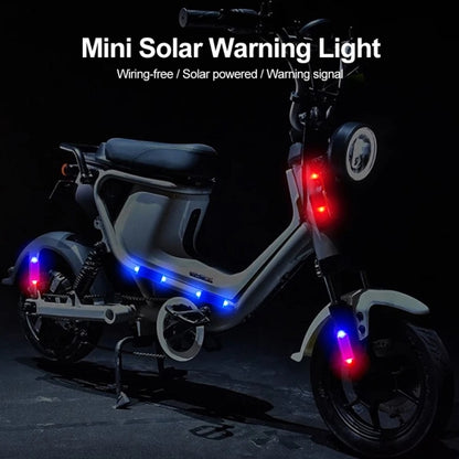 Solar Warning Light Anti-rear Collision LED Flashing Light(Symphony Vibration Sensor+Black) - Warning Lights by PMC Jewellery | Online Shopping South Africa | PMC Jewellery | Buy Now Pay Later Mobicred