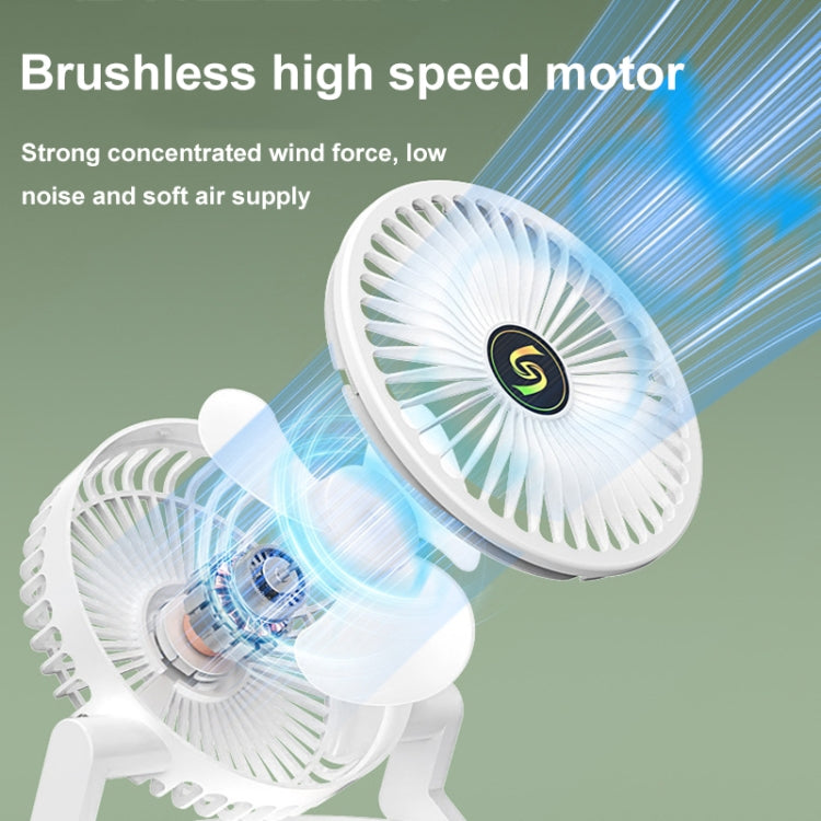USB Charging Folding Desktop Spray Humidification Fan with Night Light(White) - Electric Fans by PMC TechLife | Online Shopping South Africa | PMC TechLife | Buy Now Pay Later Mobicred