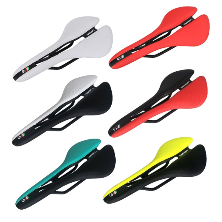 TOSEEK Mountain Bike Saddle Road Bicycle Seat Accessories, Color: Black Red - free shipping - PMC TechLife - Order now!