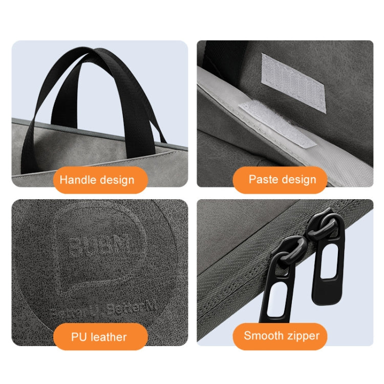 BUBM Portable Computer Bag Notebook Business Travel Bag, Size: 14 inch(Light Gray) - free shipping - PMC TechLife - Order now!