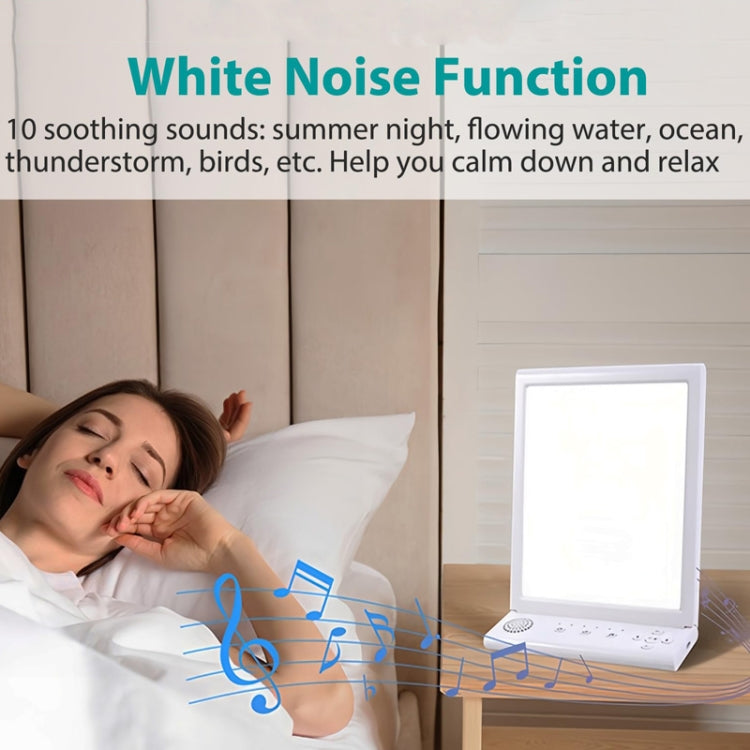 SAD White Noise Phototherapy Lamp Smart Emotional Night Light Music Decompression Therapy Light With Type-C Line+UK Plug - free shipping - PMC TechLife - Order now!
