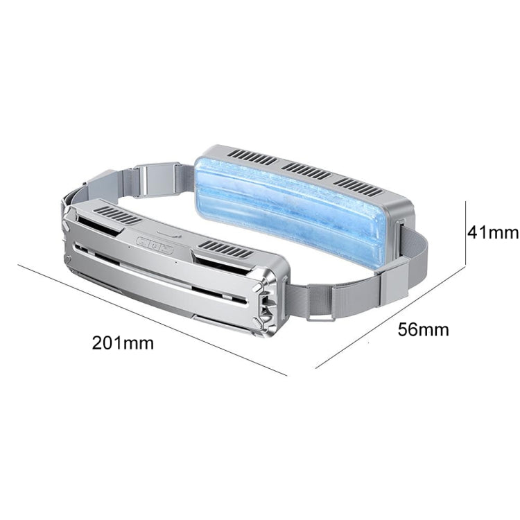 Ice Belt Outdoor Sports Cooling Fan Portable Mini Waist Fan(Silver Gray) - Electric Fans by PMC TechLife | Online Shopping South Africa | PMC TechLife | Buy Now Pay Later Mobicred