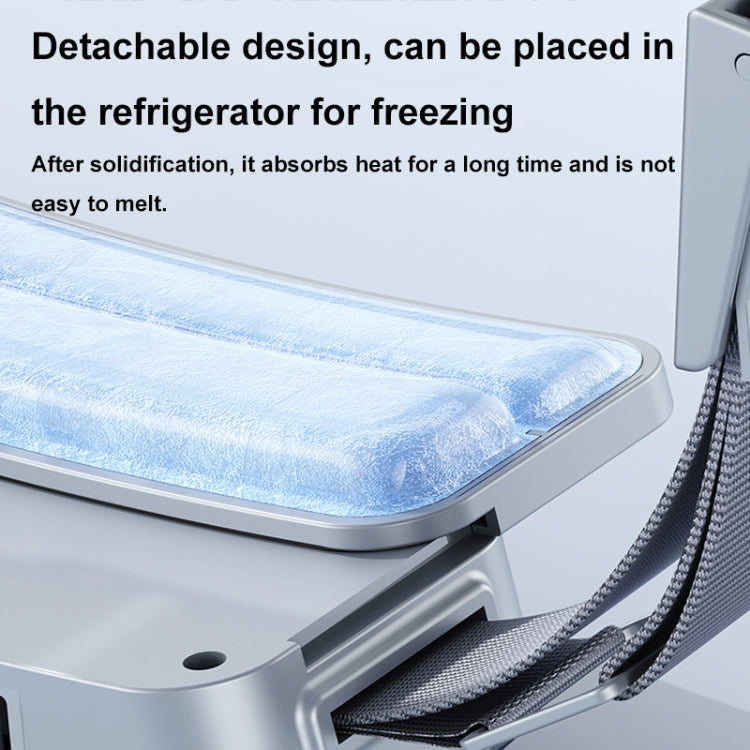 Ice Belt Outdoor Sports Cooling Fan Portable Mini Waist Fan(Silver Gray) - Electric Fans by PMC TechLife | Online Shopping South Africa | PMC TechLife | Buy Now Pay Later Mobicred