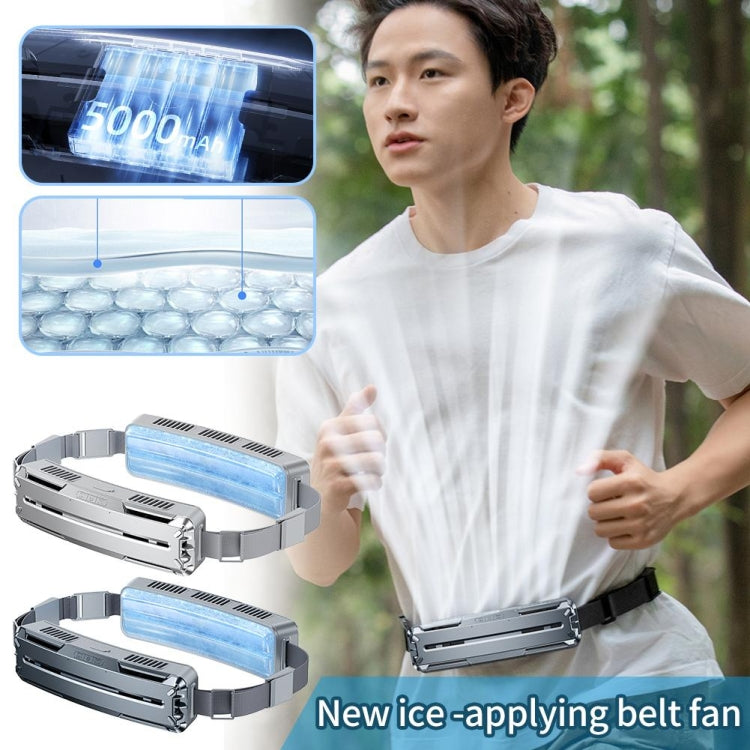 Ice Belt Outdoor Sports Cooling Fan Portable Mini Waist Fan(Dark Sky) - Electric Fans by PMC TechLife | Online Shopping South Africa | PMC TechLife | Buy Now Pay Later Mobicred