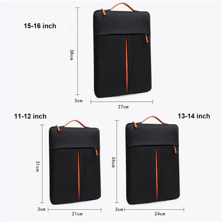 15-16 Inch Portable Laptop Sleeve Bag Travel Carry Case Cover(Grey) - 15 inch by PMC TechLife | Online Shopping South Africa | PMC TechLife | Buy Now Pay Later Mobicred