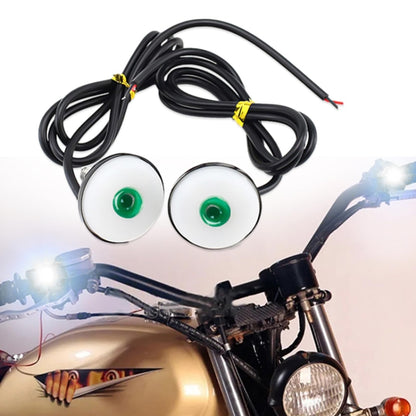 2pcs 23mm Motorcycle Eagle Eye Light Reverse Rearview Mirror Spotlight(Green) - Eagle Eye Lamps by PMC Jewellery | Online Shopping South Africa | PMC Jewellery | Buy Now Pay Later Mobicred