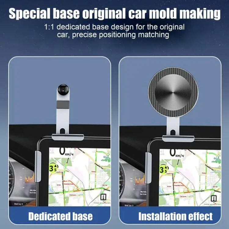 Car Screen Phone Holder Base For Tesla Model 3 And Other Models, Model: Base + Magnetic Stand - free shipping - PMC TechLife - Order now!